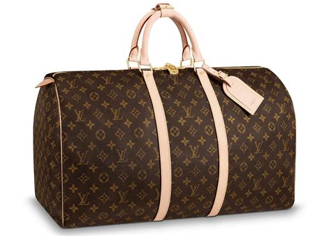 louis vuitton keepall monogram.